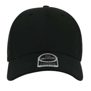 ULTRA Santhome 6 Panel Recycled Dry n Cool Cap Black