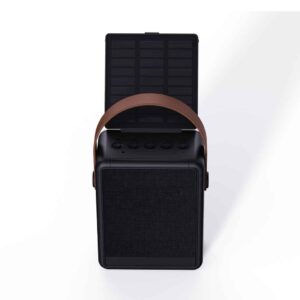 10 SOLA @memorii RCS Recycled Solar Speaker Lamp Black