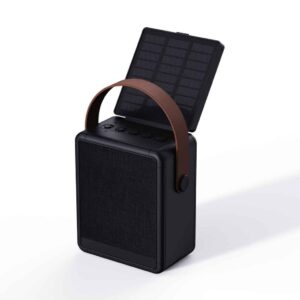 6 SOLA @memorii RCS Recycled Solar Speaker Lamp Black