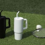 BERN 2 Recycled Stainless Steel Tumbler with Reusable Straw Black 1