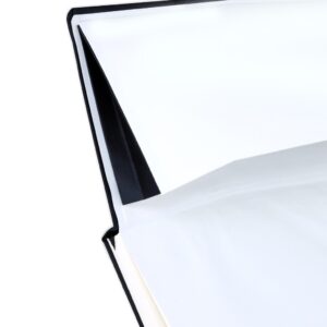 BUKH SANTHOME A5 Hardcover Ruled Notebook Black Glossy 1