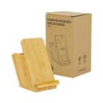 Bamboo Pen Holder with wireless charger WDS5 with Box 600x600 1