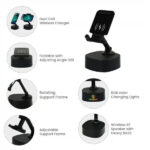 Wireless Fast Charger 15W with BT Speaker and RGB LED Logo 3 Wireless Charger with BT Speaker SPK L6 Details 2 600x600 1