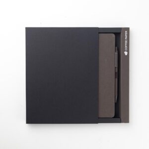 ABULA eco neutral A5 Fruit Paper Hard Cover Notebook Ball Pen Coffee 7