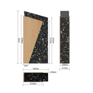 MILOT eco neutral Recycled Bottle Lids and FSC Beech Wood Award Black 3