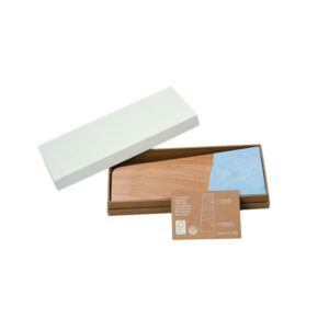 ORIKUM eco neutral Recycled Bottle lids and FSC Beech Wood Award White Blue 3